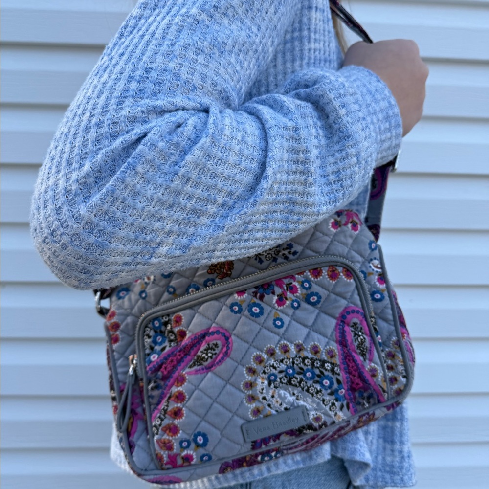 Vera Bradley Gray and Pink Women's Bag